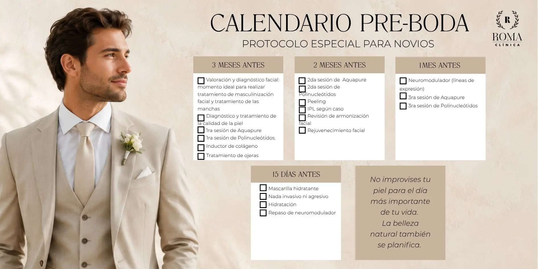 Calendario Beauty Plan Novios